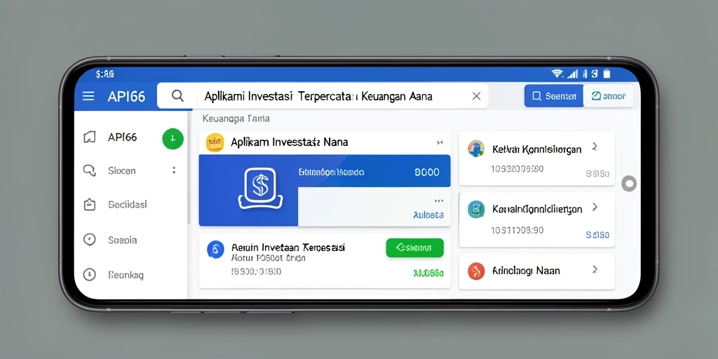 Tampilan antarmuka API66 dengan fitur investasi yang lengkap.