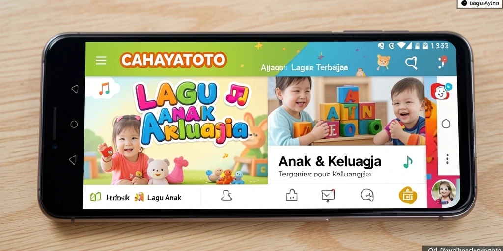 Tampilan antarmuka CAHAYATOTO yang menyenangkan untuk anak.