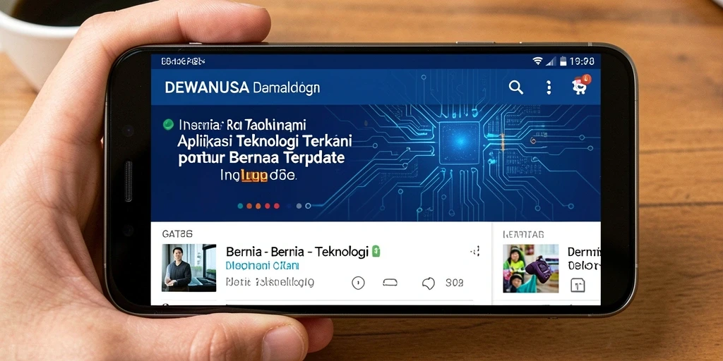 Tampilan antarmuka DEWANUSA yang modern dan menarik.