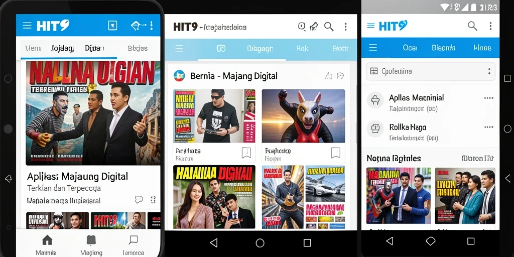 Antarmuka HIT9 yang modern dan ramah pengguna.
