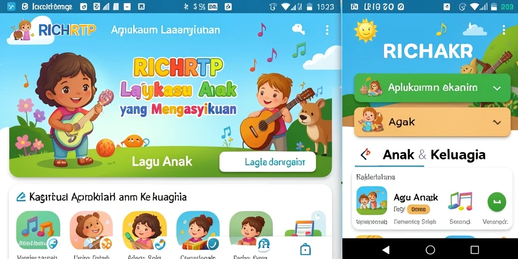 Antarmuka RICHRTP yang menyenangkan untuk anak-anak.