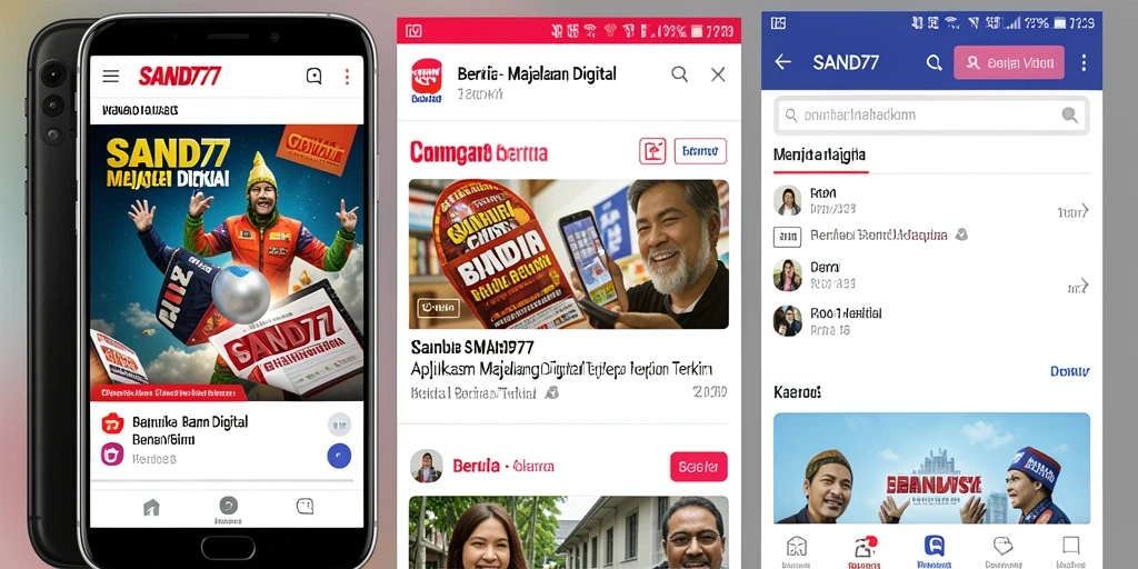 Tampilan antarmuka SAND77 yang modern dan informatif.